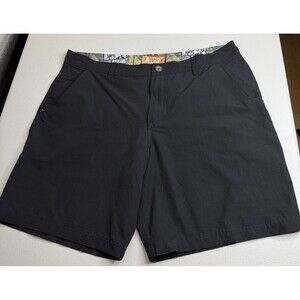 Lululemon Kahuna Short 38 Black Comic Print Waistband Hybrid Golf Chino Mens